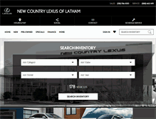 Tablet Screenshot of newcountrylexusoflatham.com